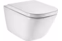 Подвесной унитаз Gap Rimless с крышкой-сиденьем, с функцией микролифт, Roca
