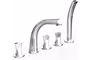 Смеситель для ванны из пяти элементов "Фламинго" Chrome, RADOMIR