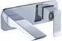 Смеситель Lemark Contest LM5826CW для раковины встраиваемый, хром/белый