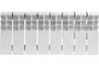 Радиатор алюминиевый ROMMER Plus 200, 8 секций