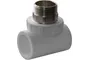 Тройник Политэк, 9510001014с, 40*1 1/4", комбинированный, наружная резьба, серый