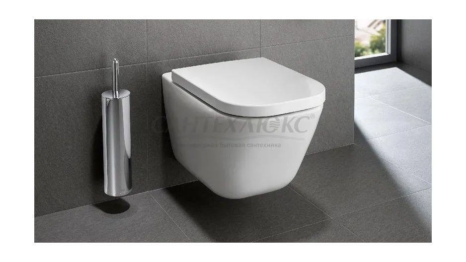 Подвесной унитаз Gap Rimless с крышкой-сиденьем, с функцией микролифт, Roca