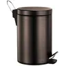 Ведро для мусора WasserKraft 655, 5 л, тёмная бронза