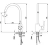 Смеситель Lemark Mars LM3505C для кухни с высоким поворотным изливом, хром