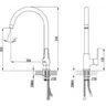 Смеситель Lemark Basis LM3605C для кухни, с высоким поворотным изливом, хром