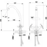 Смеситель Lemark Partner LM6544C для кухни с поворотным изливом, хром