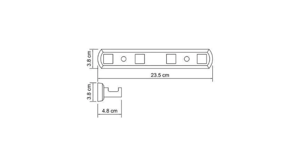 Кронштейн настенный  WasserKraft Lippe, 6574, 4 крючка, хром